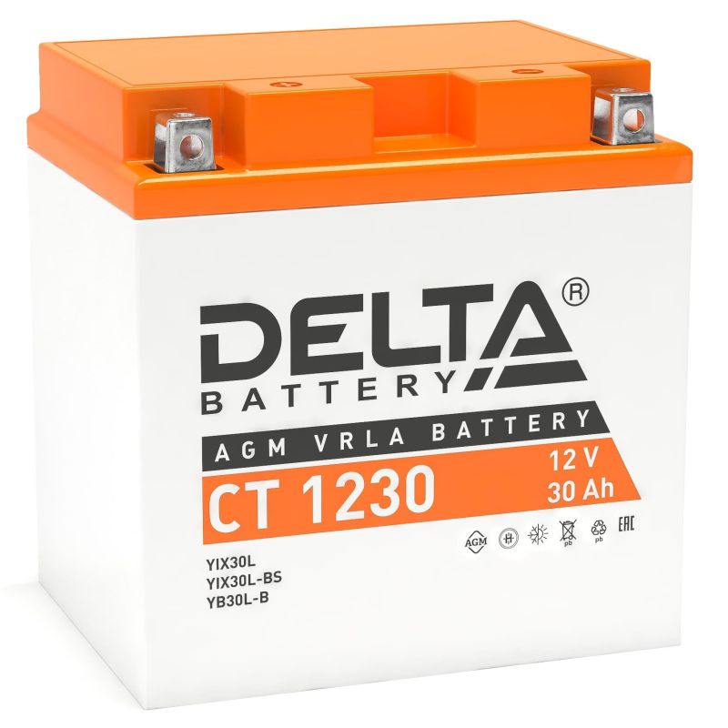 АКБ Delta 30 Ач CT 1230 (YTX30L-BS)