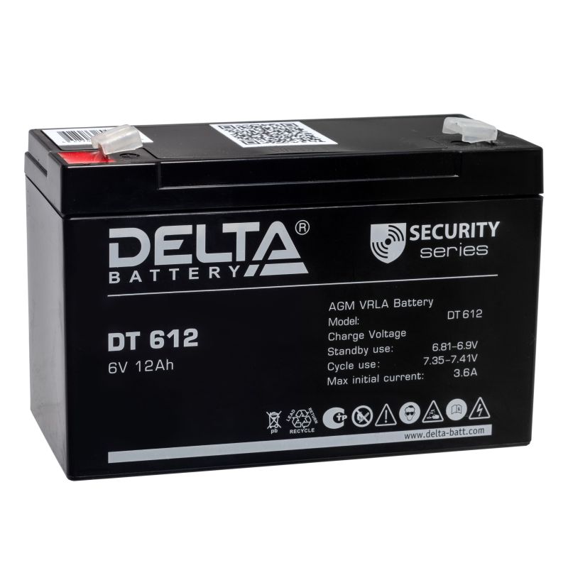АКБ Delta 12 Ач 6 Вольт DT 612