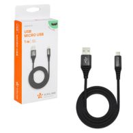 Airline Зарядный универсальный датакабель microUSB нейлоновая оплётка ACH-M-23