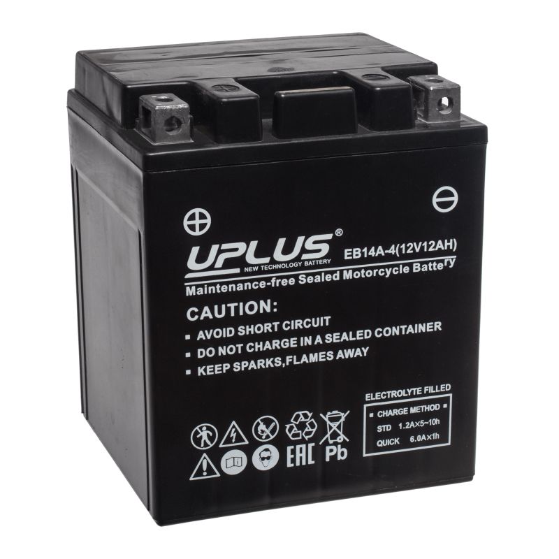 АКБ UPLUS High Performance 12 Ач EB14A-4 (CT 1214.1, YTX14AH-BS)