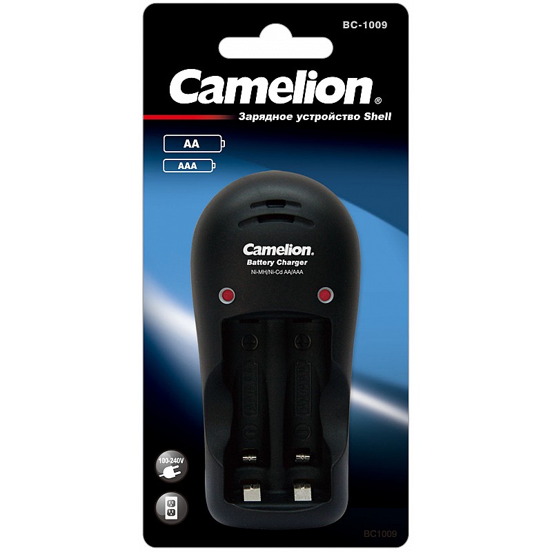 Зарядное устройство Camelion R03/R6x1/2 (150mA) таймер/откл, индик. BC-1009