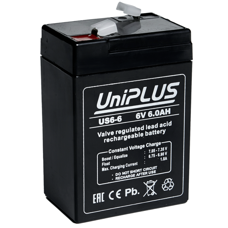 АКБ UniPLUS 6 Ач 6 Вольт US 6-6