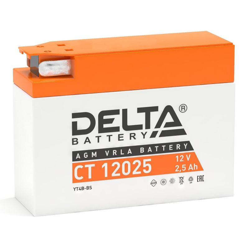 АКБ Delta 2.5 Ач CT 12025 (YT4B-BS)