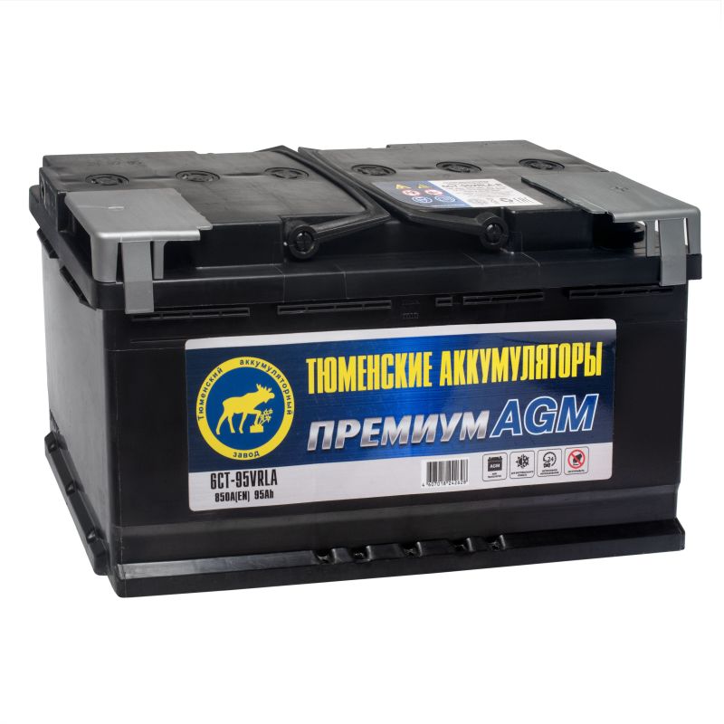 АКБ Тюмень 95 Ач о/п 6СТ-95VRLA-R Premium AGM