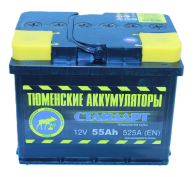 АКБ Тюмень 55 Ач 6СТ-55L Standard
