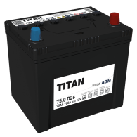АКБ Titan 75 Ач о/п AGM 6СТ-75.0 VRLA D26 B00