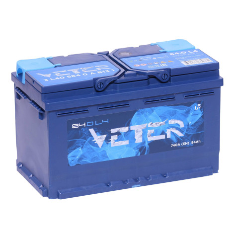 АКБ VETER 84 Ач о/п 6СТ-84.0 VL