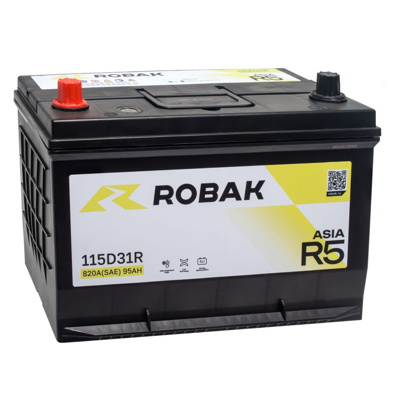 АКБ Robak ASIA R5 95 Ач 6СТ-95.1 VL 115D31FR