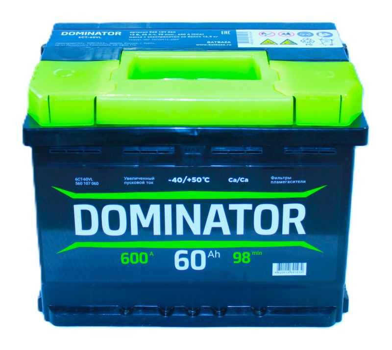 АКБ DOMINATOR 6СТ-60.1 VL